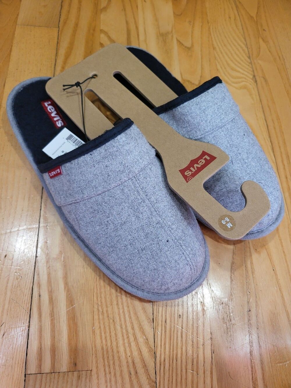 Levi’s Men’s Slippers Size M (8–9) Comfortable Indoor House Shoes – EUC